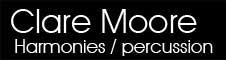 Clare Moore harmonies and percussion heading