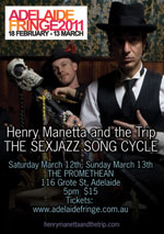 Henry Manetta and the Trip - Adelaide Fringe poster